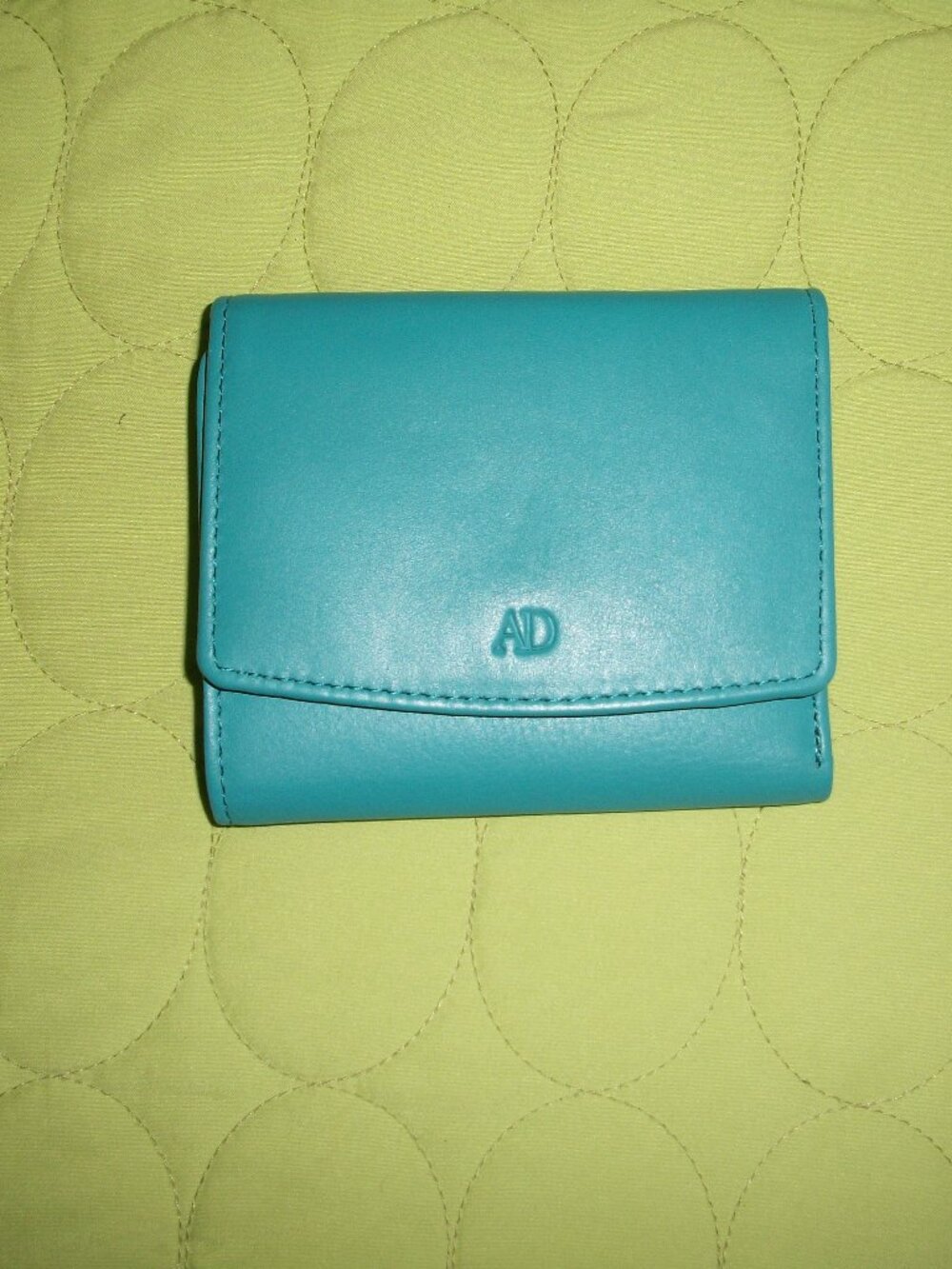Light Blue Genuine Leather Wallet